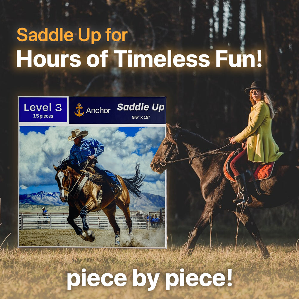 Anchor Level 3 – 15-Piece Saddle Up Activity | Cognitive Support for Seniors with Alzheimer’s, Dementia, and Memory Care