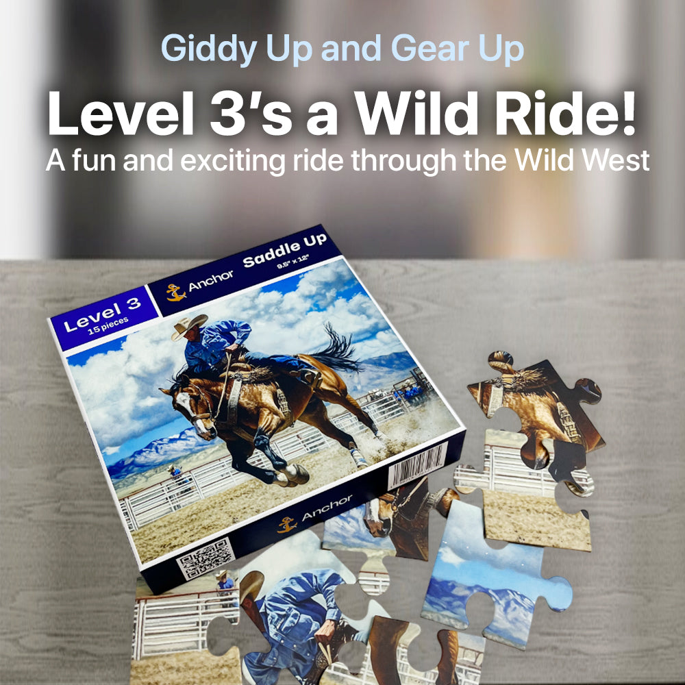 Anchor Level 3 – 15-Piece Saddle Up Activity | Cognitive Support for Seniors with Alzheimer’s, Dementia, and Memory Care