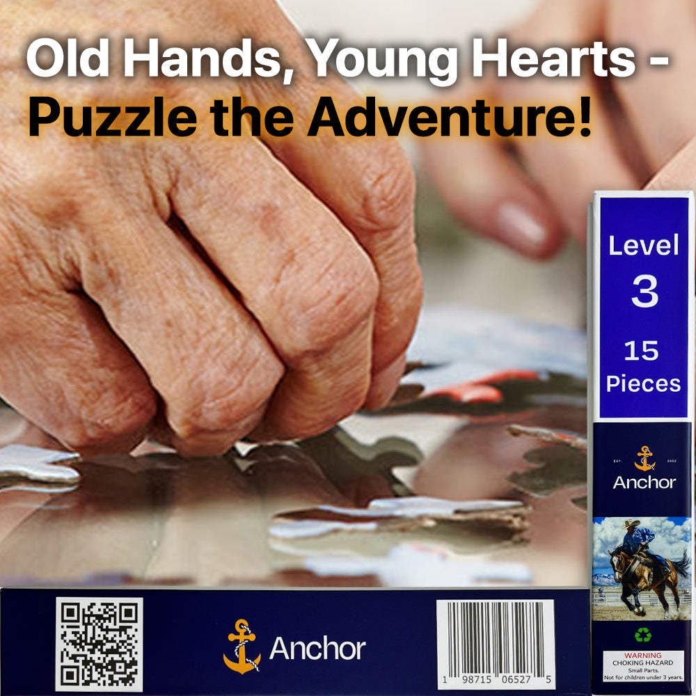 Anchor Level 3 – 15-Piece Saddle Up Activity | Cognitive Support for Seniors with Alzheimer’s, Dementia, and Memory Care