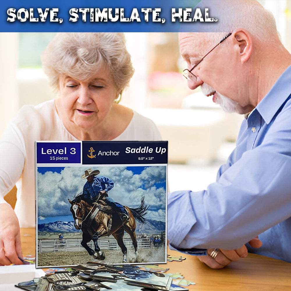 Anchor Level 3 – 15-Piece Saddle Up Activity | Cognitive Support for Seniors with Alzheimer’s, Dementia, and Memory Care
