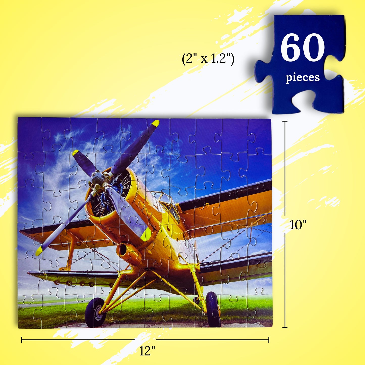 Anchor Level 1 – 60-Piece Cleared for Takeoff Airplane Scene | Cognitive Support Activity for Seniors and Dementia Care
