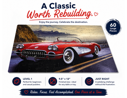 Sunday Drive | Level 1 Large-Piece Puzzle | 60 Pieces