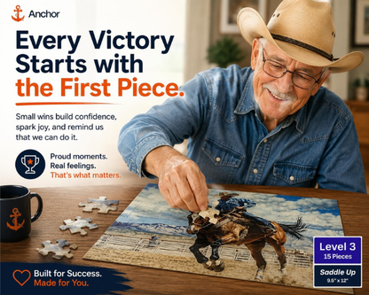 Saddle Up Puzzle | Level 3 | 15 Pieces