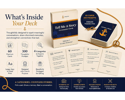 Tell Me a Story: Golden Memories | Conversation Cards for Adults