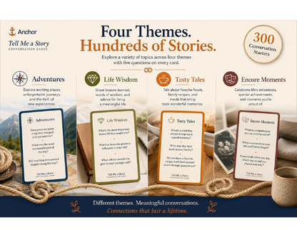 Tell Me a Story: Spice of Life | Conversation Cards for Adults