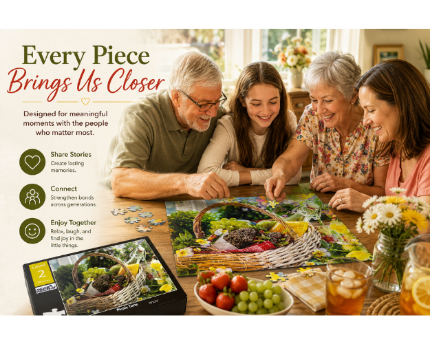 Picnic Time Puzzle | Level 2 | 20 Pieces