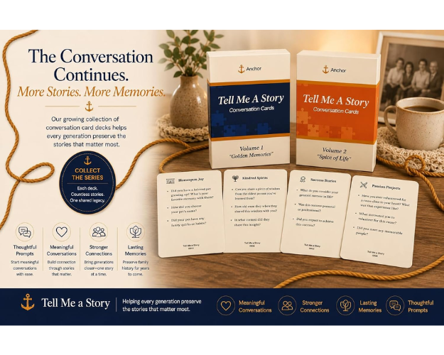 Tell Me a Story: Golden Memories | Conversation Cards for Adults