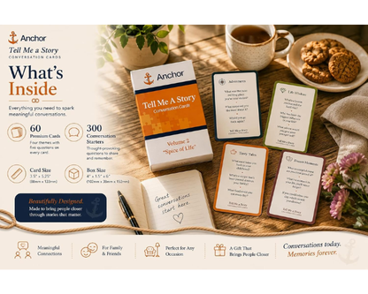 Tell Me a Story: Spice of Life | Conversation Cards for Adults