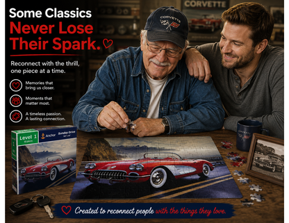 Sunday Drive | Level 1 Large-Piece Puzzle | 60 Pieces