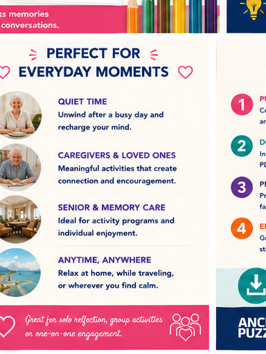 Beach Fun Activity Book for Adults & Seniors | Printable Puzzles Coloring Mazes & Games | Memory Care Activities | PDF Download