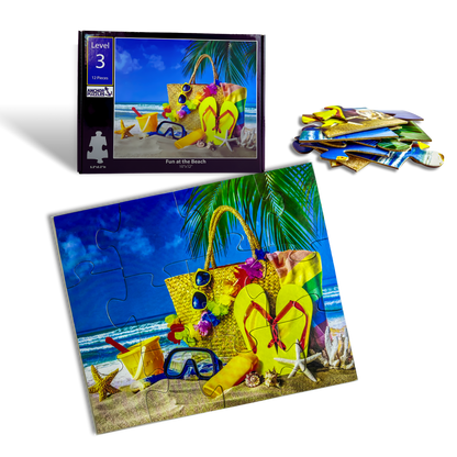 "Fun at the Beach" 12-piece Jigsaw Puzzle
