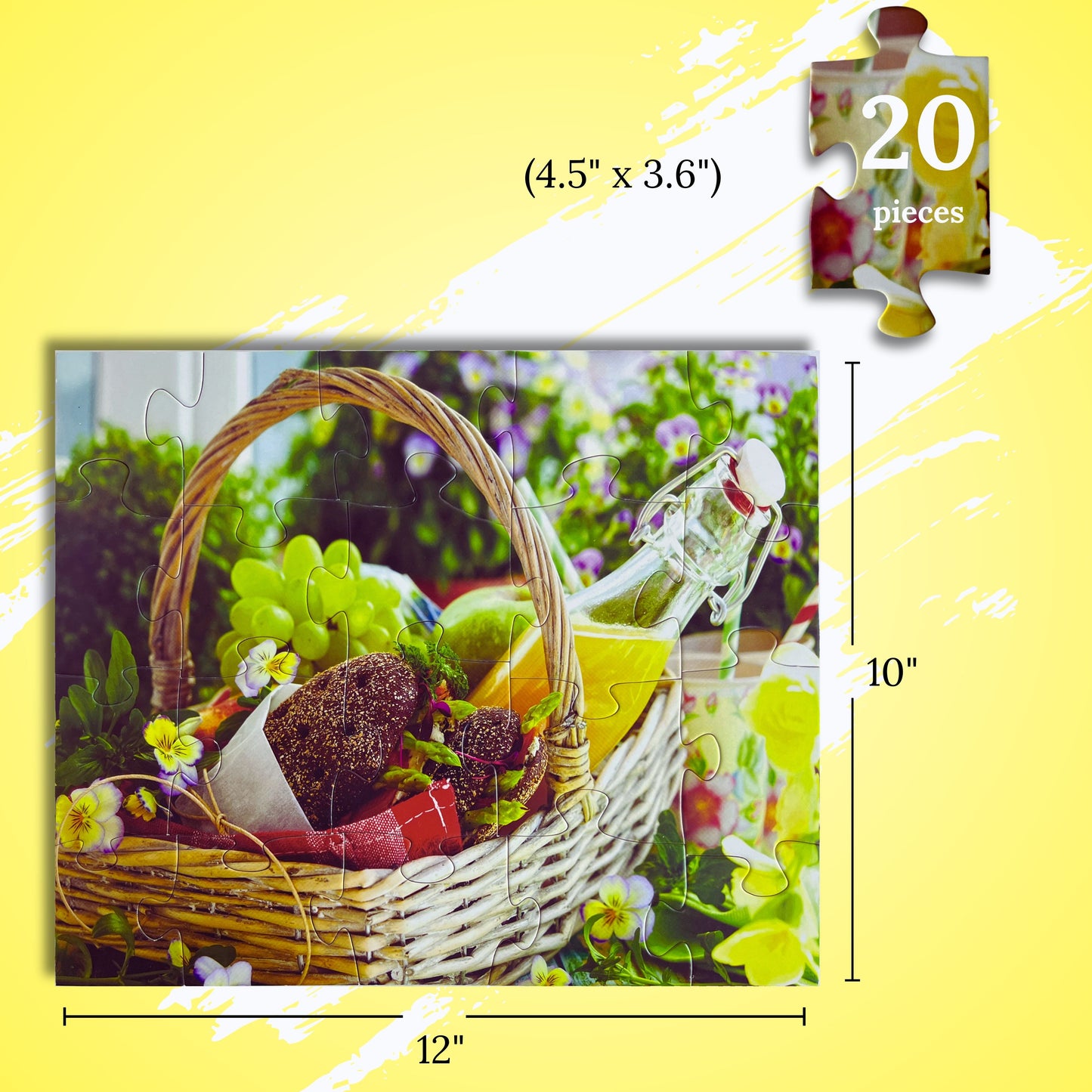 "Picnic Time" 20-Piece Jigsaw Puzzle
